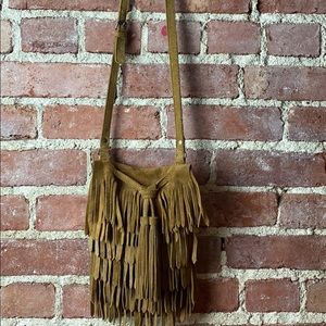 Zara crossbody suede purse (barely used)